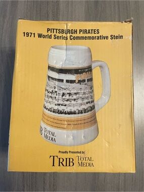 Pittsburgh Pirates 1971 World Series Commemorative Stein Trib/Total Media in Box